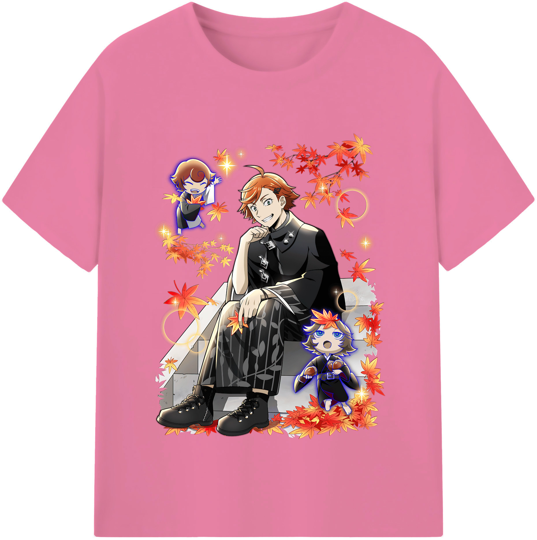 （画像用） 文豪ストレイドッグス Bungo Stray Dogs 綿100％半袖Tシャツ（フロントプリント）
